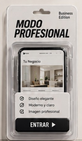 Modo Profesional, Business Edition: diseño elegante, moderno y claro, imagen profesional